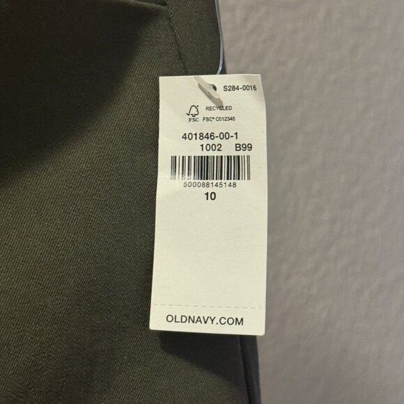 Old Navy High-Rise PIXIE Pants – Olive Green – Size 10 – NWT - Picture 5 of 5